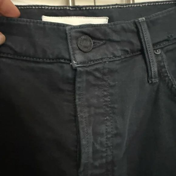 MOTHER The Vagabond Mini Fray Denim Skirt - 27 - Picture 3 of 10